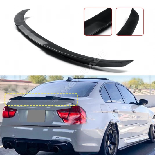 Bmw E90 M4 Bagaj Üstü İthal Spoiler Parlak Siyah Plastik Spoyler 2005-2012