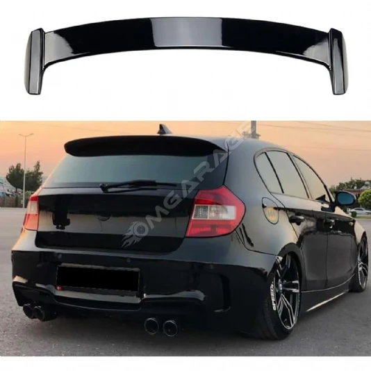 Bmw E81 İthal Spoiler Parlak Siyah Plastik Spoyler