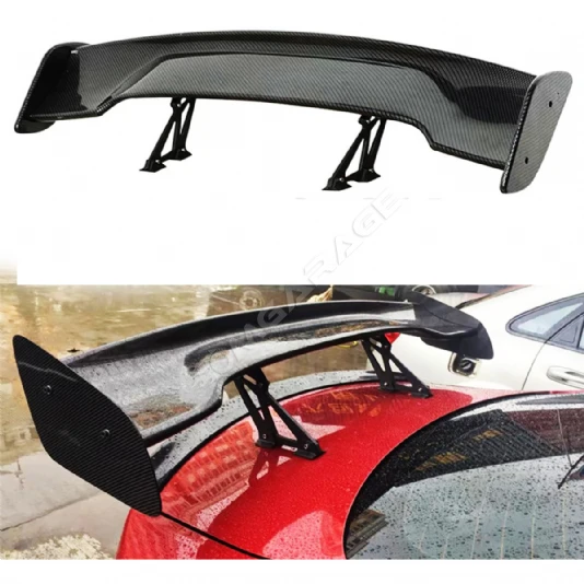 DTM ABS Tüm Araçlara Uyumlu Bagaj Üstü İthal Spoiler Parlak Siyah Plastik Spoyler