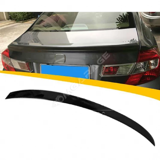 Honda Civic Fb7 Anatomik Bagaj Üstü İthal Spoiler Parlak Siyah Plastik Spoyler