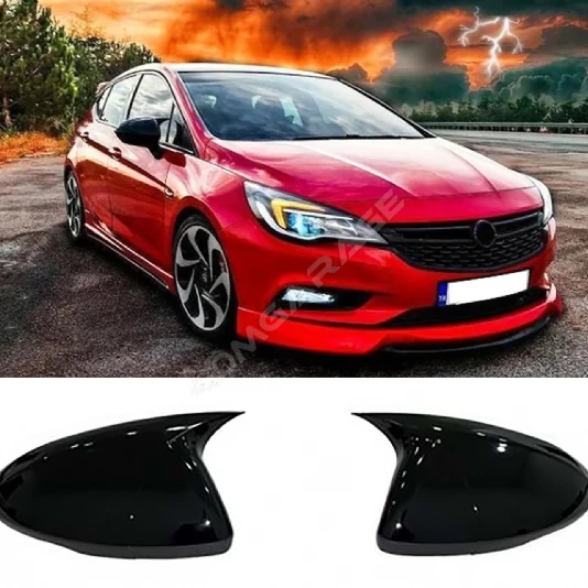 Opel Astra K Batman Yarasa Ayna Kapağı Parlak Siyah ABS 2015 2016 2017 2018 2019 2020 2021
