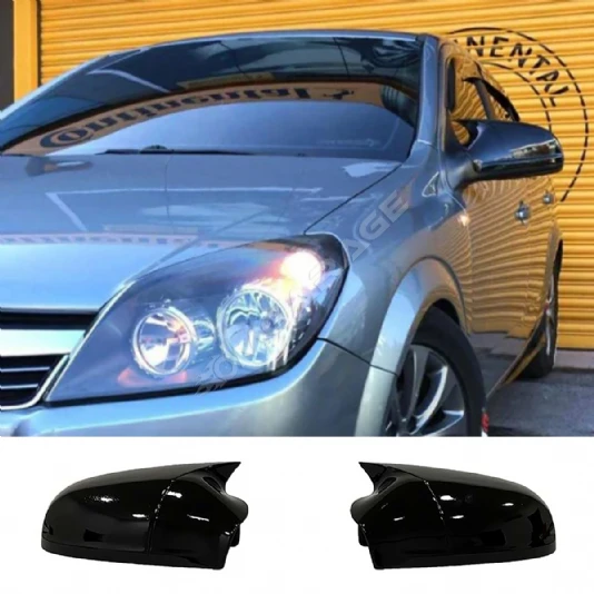 Opel Astra H Batman Yarasa Ayna Kapağı Parlak Siyah ABS 2004 2005 2006 2007 2008 2009