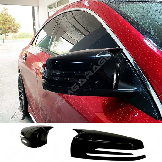 Mercedes GLA X156 Batman Yarasa Ayna Kapağı Parlak Siyah ABS 2014 2015 2016 2017 2018 2019