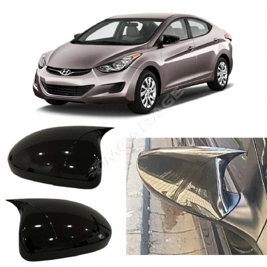 Hyundai Elantra Sinyalsiz Batman Yarasa Ayna Kapağı Parlak Siyah ABS 2011 2012 2013 2014 2015