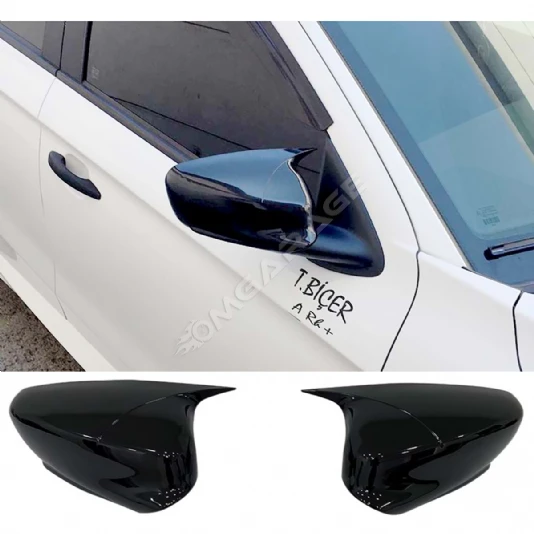 Citroen C Elysee Batman Yarasa Ayna Kapağı Parlak Siyah ABS 2013 - 2023