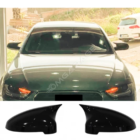 Audi A4 B9 Batman Yarasa Ayna Kapağı Parlak Siyah ABS 2016 2017 2018 2019 2020 2021
