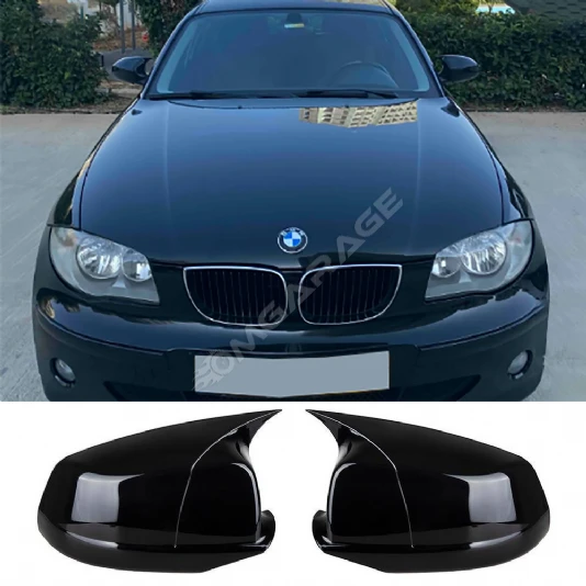 Bmw E87 Batman Yarasa Ayna Kapağı Piano Black ABS 2004 2005 2006 2007 2008 2009