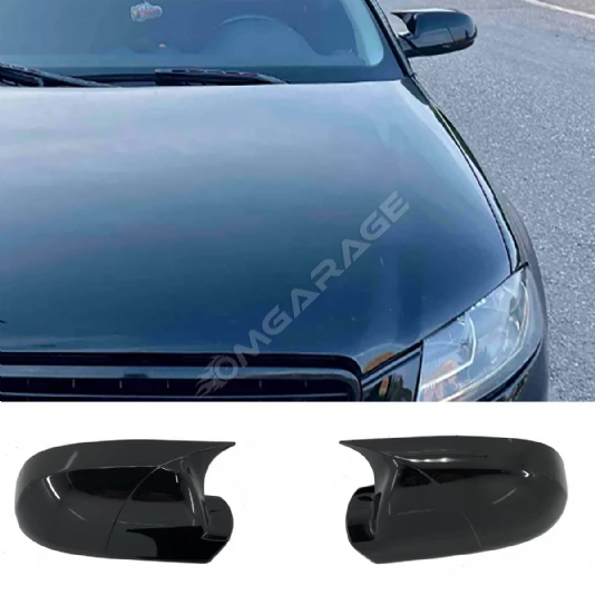 Audi A3 8P FL Batman Yarasa Ayna Kapağı Parlak Siyah ABS 2008 2009 2010 2011 2012
