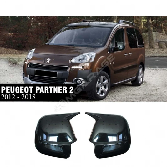 Peugeot Partner 2 Batman Yarasa Ayna Kapağı Piona Black ABS 2012-2018