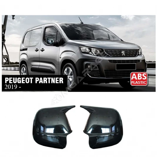 Peugeot Partner Batman Yarasa Ayna Kapağı Piona Black ABS 2019+