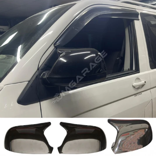 Vw Transporter T6 T7 Batman Yarasa Ayna Kapağı Piona Black ABS 2010 - 2022