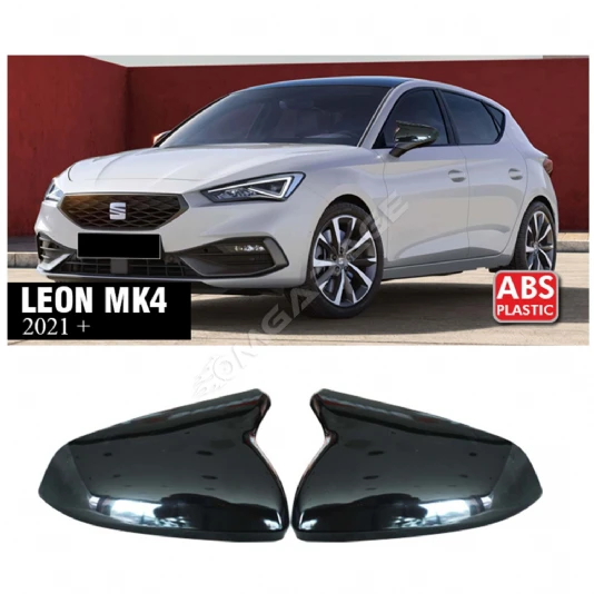 Seat Leon Mk4 Batman Yarasa Ayna Kapağı Piona Black ABS 2021+