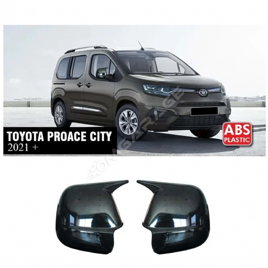 Toyota Proace City Batman Yarasa Ayna Kapağı Piona Black ABS 2021+