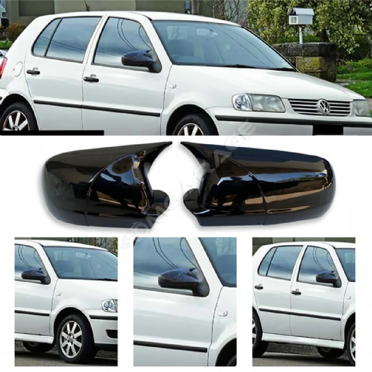 Vw Polo Mk3 Sağ Ayna Küçük Model Batman Yarasa Ayna Kapağı Piona Black ABS 1999-2001