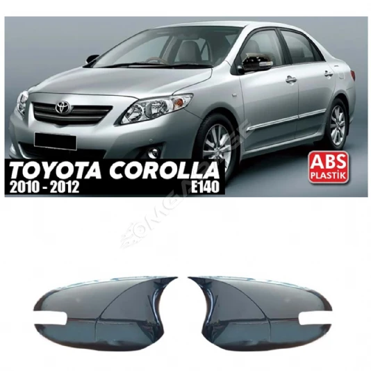 Toyota Corolla E140 FL Sinyalli Batman Yarasa Ayna Kapağı Piona Black ABS 2010 - 2012