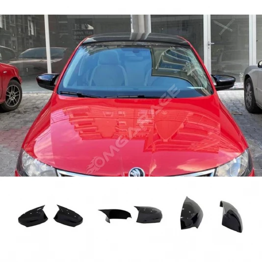 Skoda Fabia Mk3 Batman Yarasa Ayna Kapağı Piona Black ABS 2015-2021 (Sinyalli)