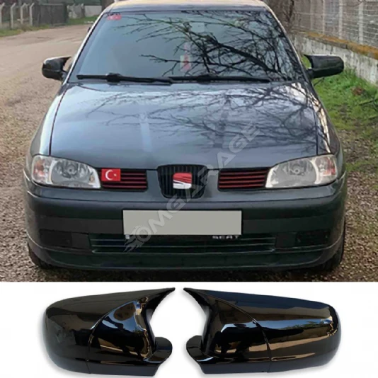 Seat ibiza 2.5 Sağ Ayna Küçük Model Batman Yarasa Ayna Kapağı Piona Black ABS 1999-2002