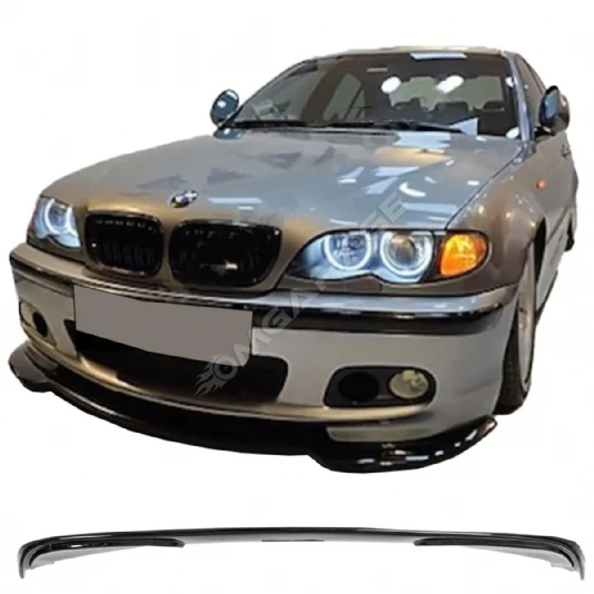 Bmw E46 MTech Ön Lip Plastik Parlak Siyah ön-ek-bodykit 1997 1998 1999 2000 2001 2002 2003 2004