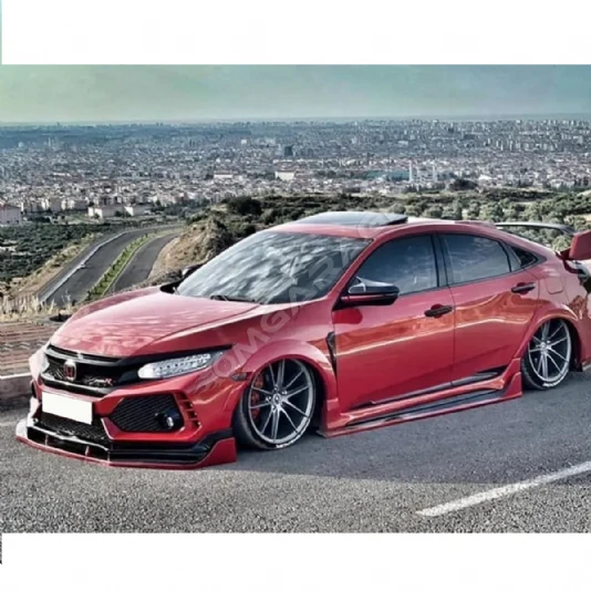 Honda Civic Fc5 Ön Lip Custom Ön Lip Parlak Siyah Plastik