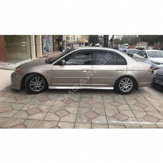 Honda Civic Vtec 2 Yan Marşpiyel Seti 2001 2002 2003 2004 2005 2006 Mat Siyah Plastik 2 Adet