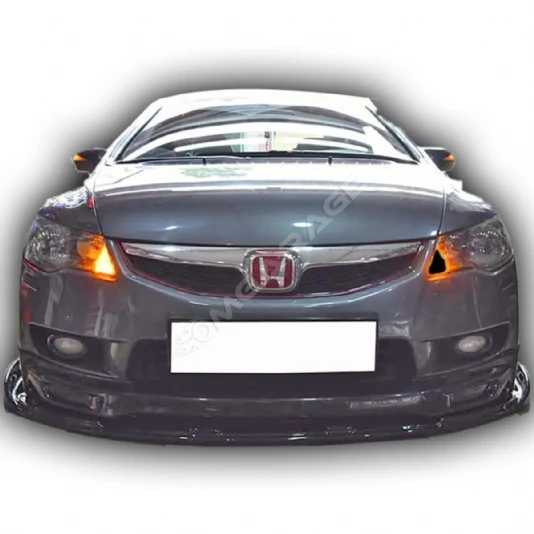 Honda Civic Fd6 RR Ön Lip Parlak Siyah Plastik