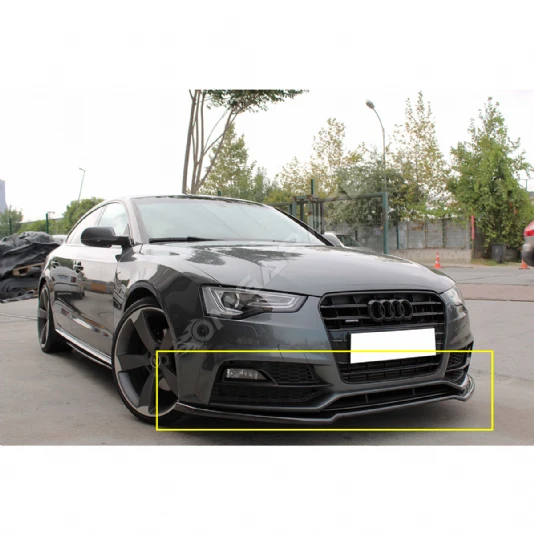 Audi A5 B8 Ön Lip Parlak Siyah Plastik 2012-2015