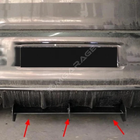 Vw Polo 6C GTI Flap Flaplar Splitter Bıçak 5 Parça