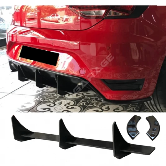Seat Leon Mk3 Aero Arka Tampon Flap Flaplar Splitter Bıçak