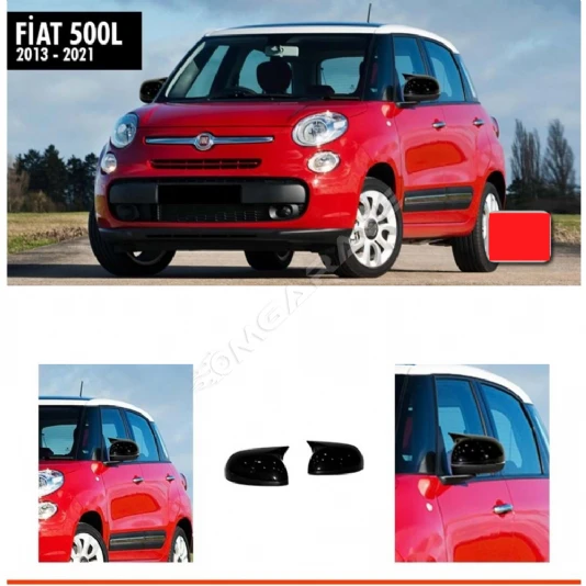 Fiat 500 L Batman Yarasa Ayna Kapağı Parlak Siyah ABS 2013 - 2021