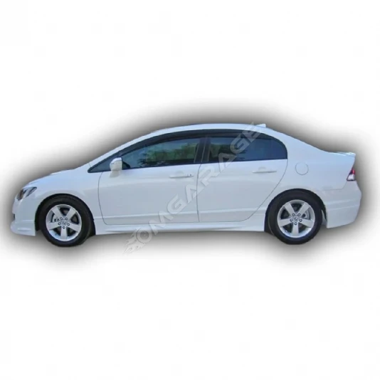 Honda Civic Fb7 Mugen Yan Marşpiyel Seti Mat Siyah Plastik 2 Adet