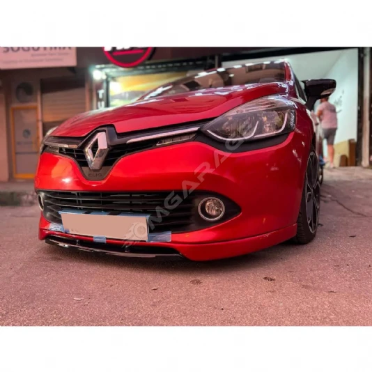 Renault Clio 4 Makyajsız Ön Ek Mat Siyah Plastik Karlık