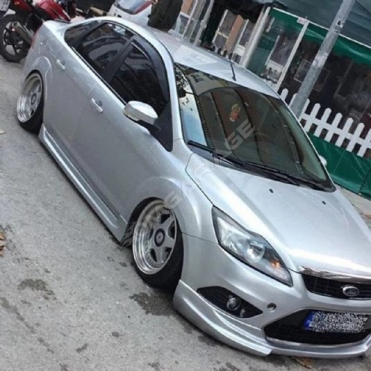 Ford Focus 2 - 2.5 Yan Marşpiyel Seti Mat Siyah Plastik 2 Adet
