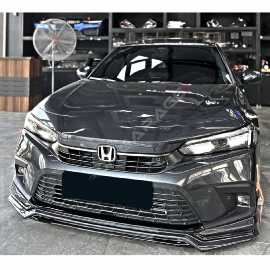 Honda Civic FE 2022 Yeni Model Ön Ek Mat Siyah Plastik Ön Karlık