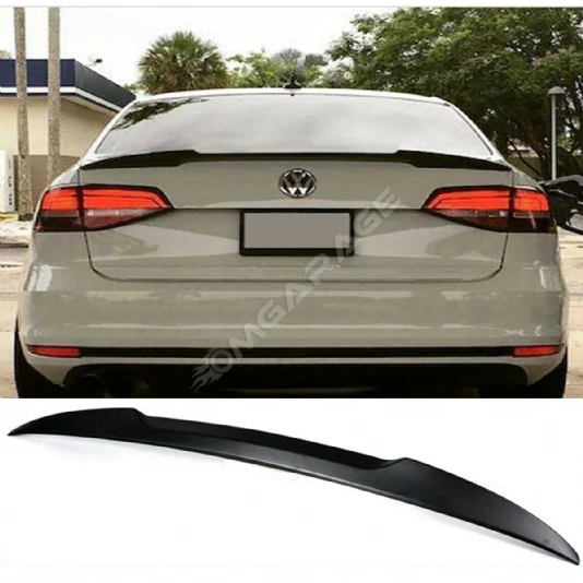 Vw Jetta Mk6 M4 Bagaj Üstü İthal Spoiler Parlak Siyah Plastik Spoyler 2012-2018
