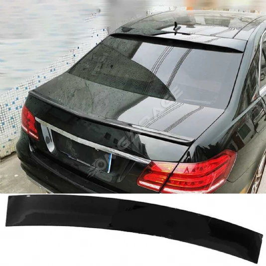 Mercedes E W212 Cam Üstü İthal Spoiler Parlak Siyah Plastik Spoyler 2009-2016