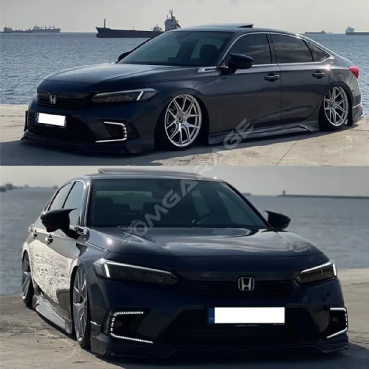 Honda Civic FE Batman Yarasa Ayna Kapağı Parlak Siyah ABS 2022 2023 2024 2025