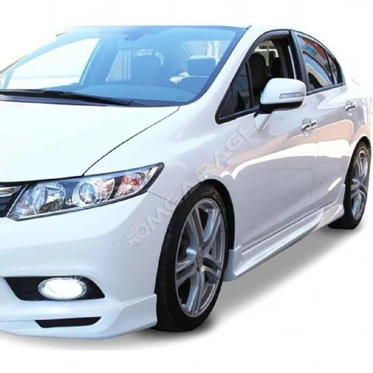 Honda Civic Fb7 Custom Yan Marşpiyel Seti Mat Siyah Plastik 2012 2013 2014 2015