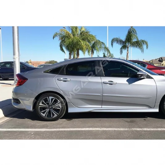 Honda Civic Fc5 Modulo Marşpiyel Seti Mat Siyah Plastik 2016 2017 2018 2019 2020 2021