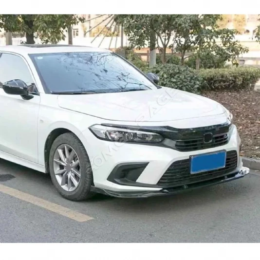 Honda Civic FE1 2022 2023  3 Parça Ön Lip Ön Ek Plastik