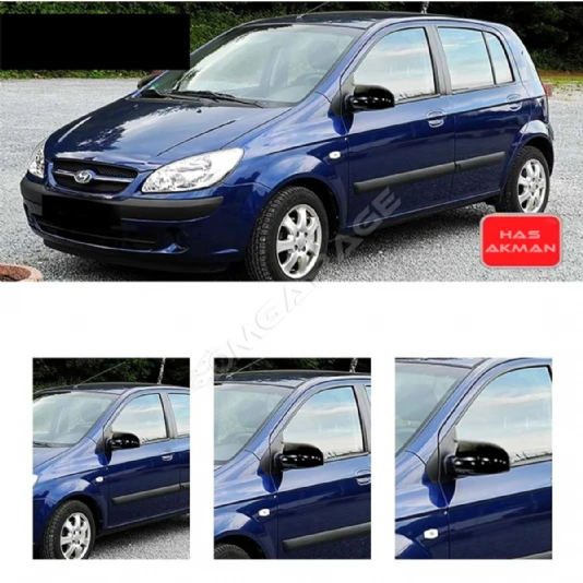 Hyundai Getz BatmanYarasaAynaKapağı PianoBlack2002 2003 2004 2005 2006 2007 2008 2009 2010 2011