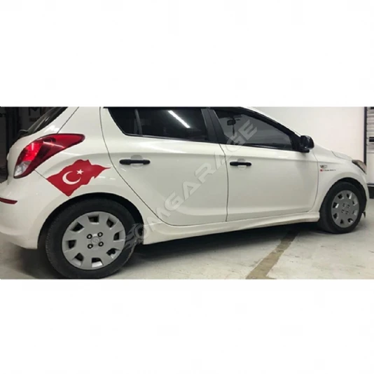 Hyundai I20 Twin   Marşpiyel Seti Mat Siyah Plastik 2008 2009 2010 2011 2012 2013 2014