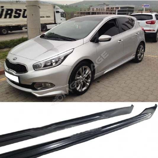 Kia Ceed Yan Marşpiyel Seti 2012 2013 2014 2015  Mat Siyah Plastik 2 Adet