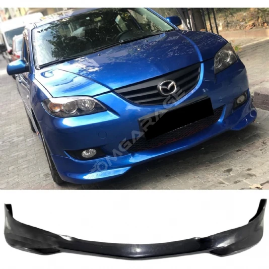 Mazda 3 Ön Ek Mat Siyah Plastik Ön Karlık UYumlu