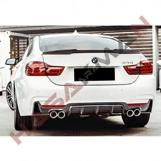 Bmw F36 M4 Grand Coupe Bagaj Üstü Spoiler Piona Black 2014 2015 2016 2017 2018 2019 2020 Ithal
