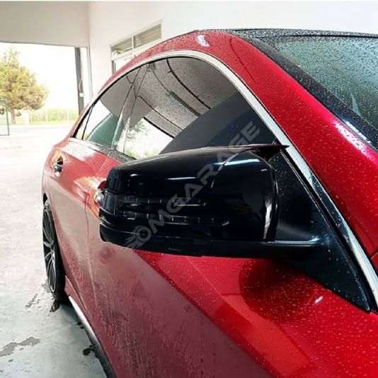 Mercedes W177 A Class Batman Yarasa Ayna Kapağı Piano Black 2018 2019 2020 2021