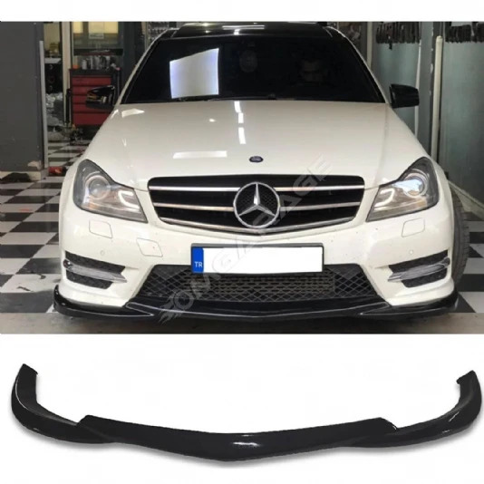 Mercedes W204 C180 Makyajlı Kasa Ön Ek Karlık Mat Siyah Plastik 2011 2012 2013 2014