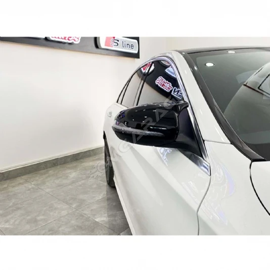 Mercedes W205 C Serisi Batman Yarasa Ayna Kapağı Piano Black 2015 2016 2017 2018 2019