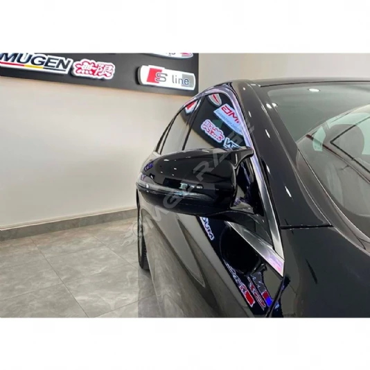 Mercedes W213 Batman Yarasa Ayna Kapağı Piano Black 2017 2018 2019 2020 2021
