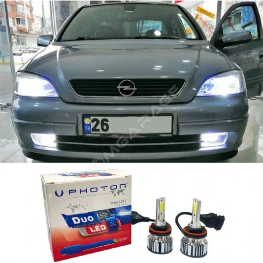 Opel Astra G Led Xenon Kısa Far Ampulü H7 Duo Yeni Seri Beyaz 1998-2004 Uyumlu