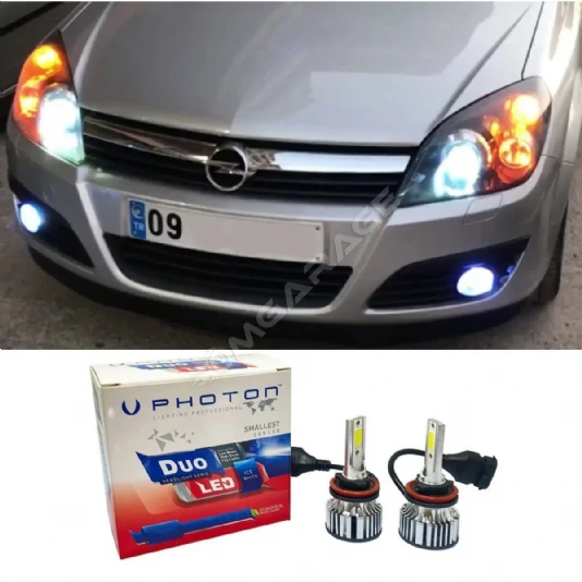 Opel Astra H Led Xenon Uzun Far Ampulü H1 Duo Yeni Seri Beyaz 2004-2010